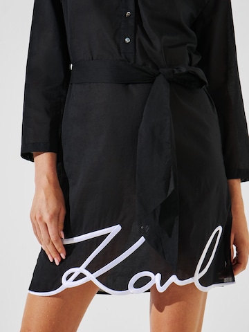 Karl Lagerfeld - Vestido de praia em preto