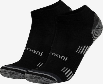 normani Sportsocken in Schwarz: Vorderseite