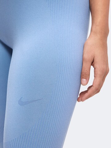 NIKE Skinny Sportbroek in Blauw