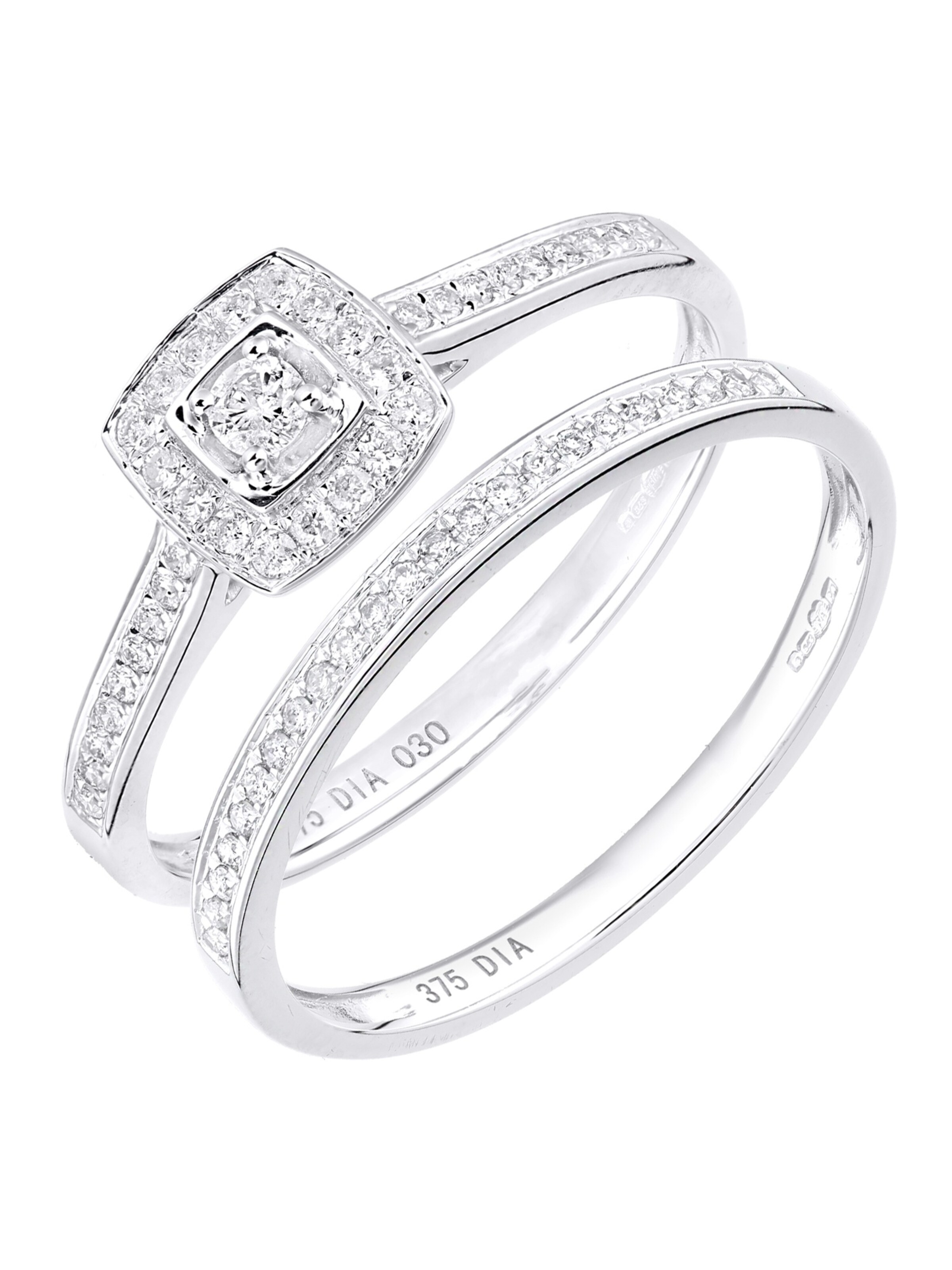 DIAMANT LETERNEL Ring‌ in Silber: Vorderseite