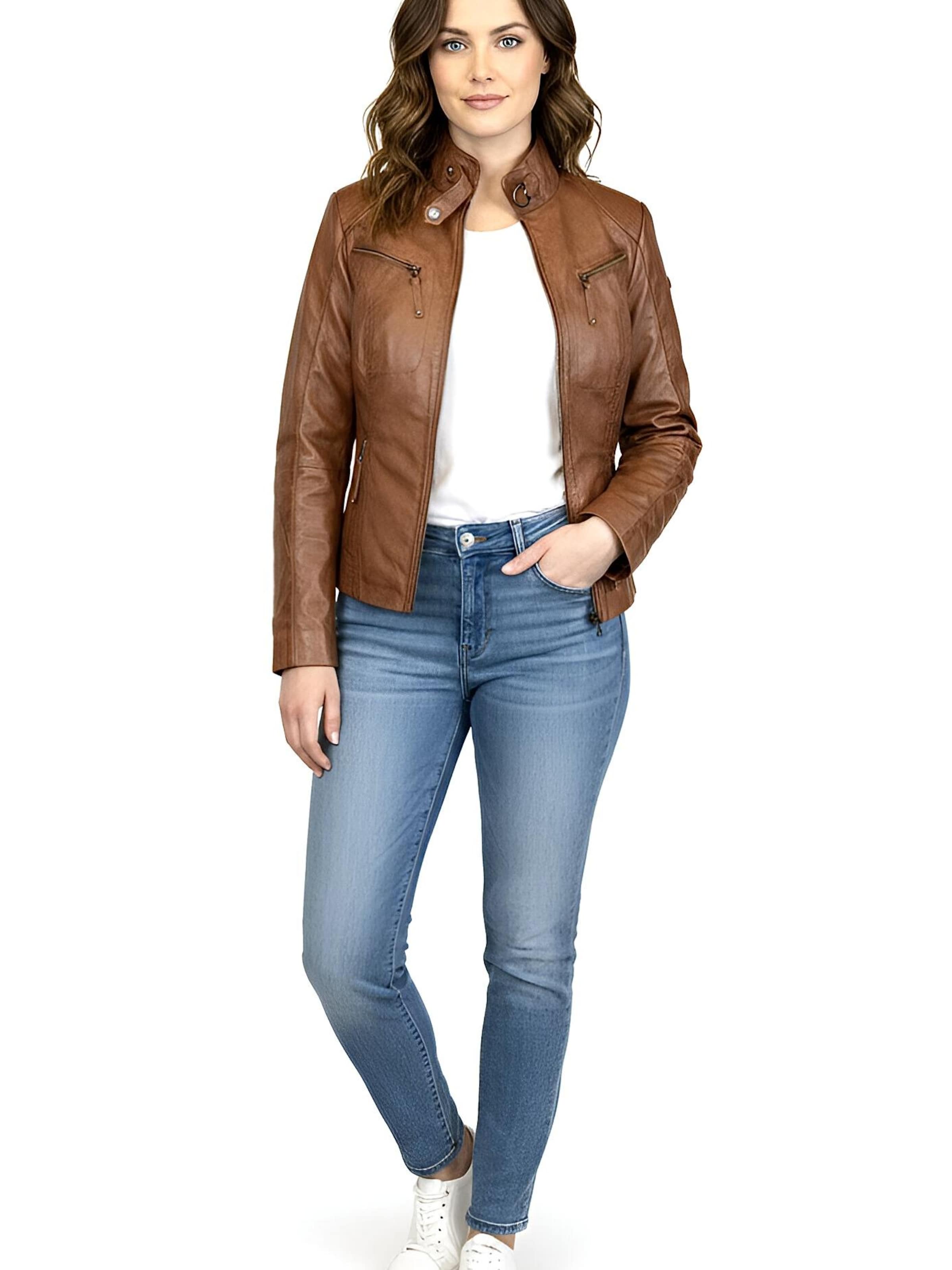 CABRINI Tussenjas 'Hailey' in Bruin