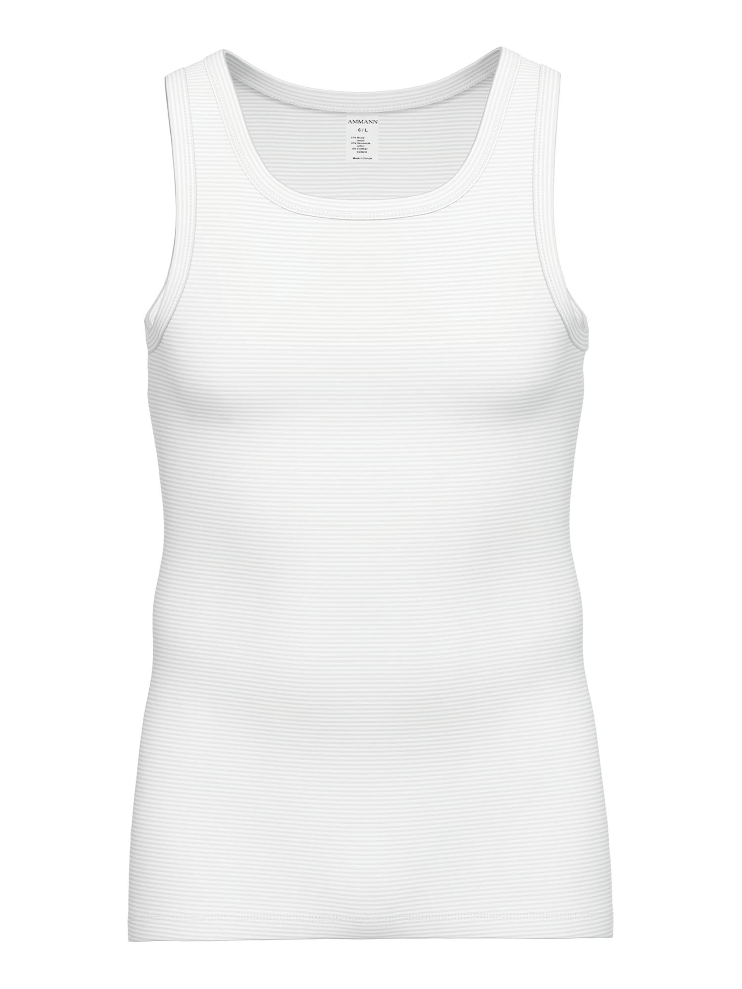 Ammann Tanktop ' Cotton & More Athletic ' in Weiß: Vorderseite