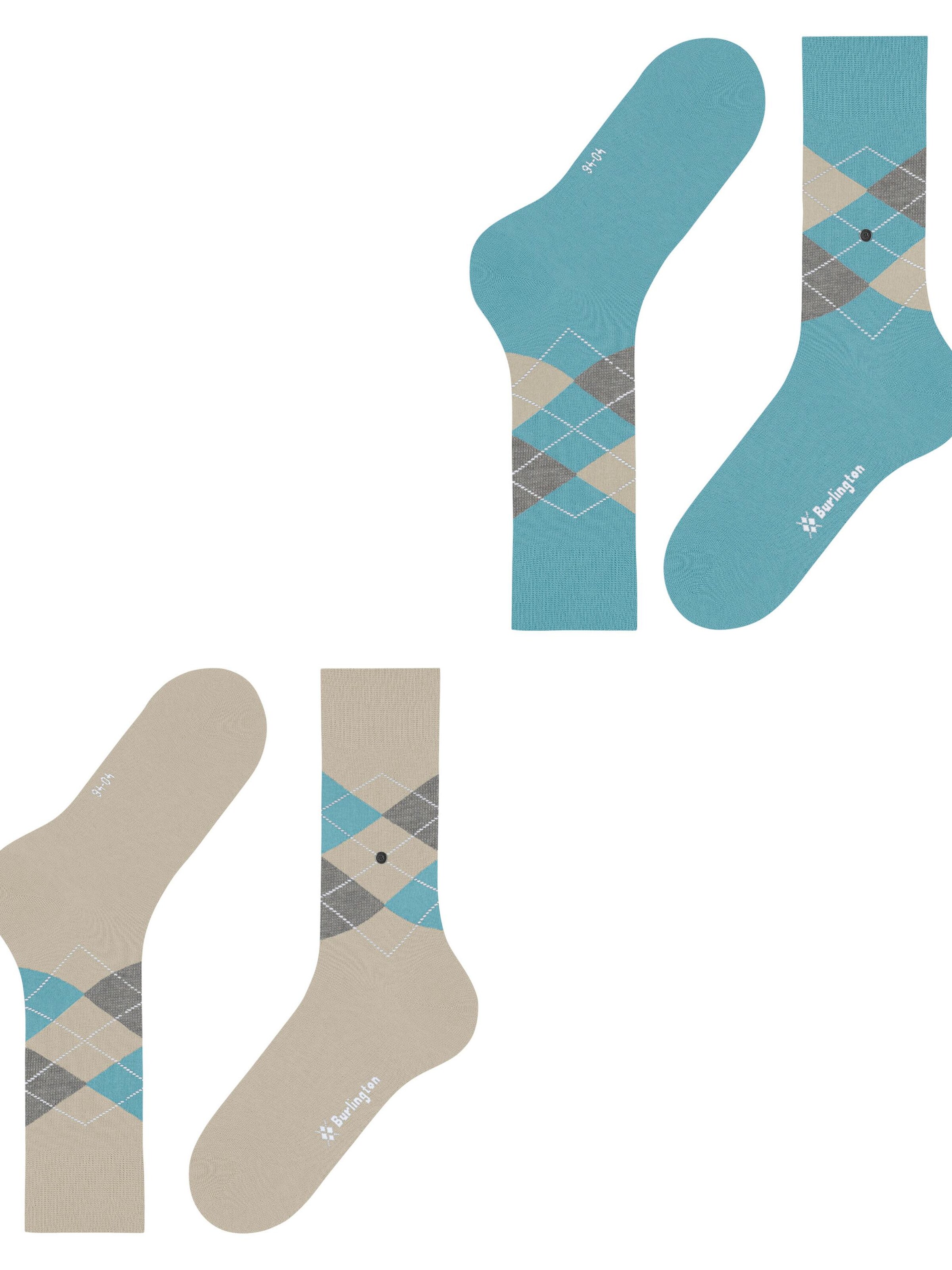 BURLINGTON Socks 'Everyday Argyle' in Grey