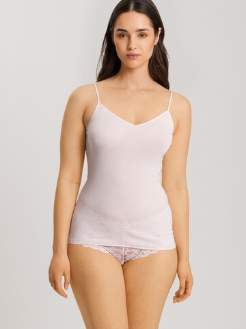 Hanro - Top ' Cotton Seamless ' em rosa: frente
