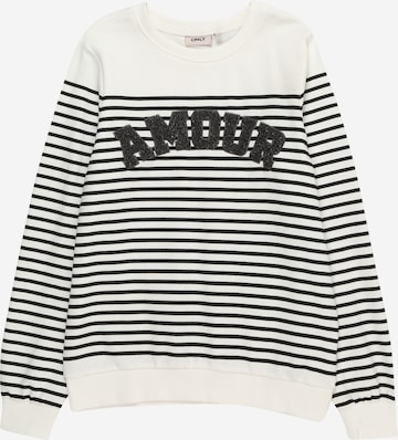 KIDS ONLY Sweatshirt 'FENNY' in Wit: voorkant