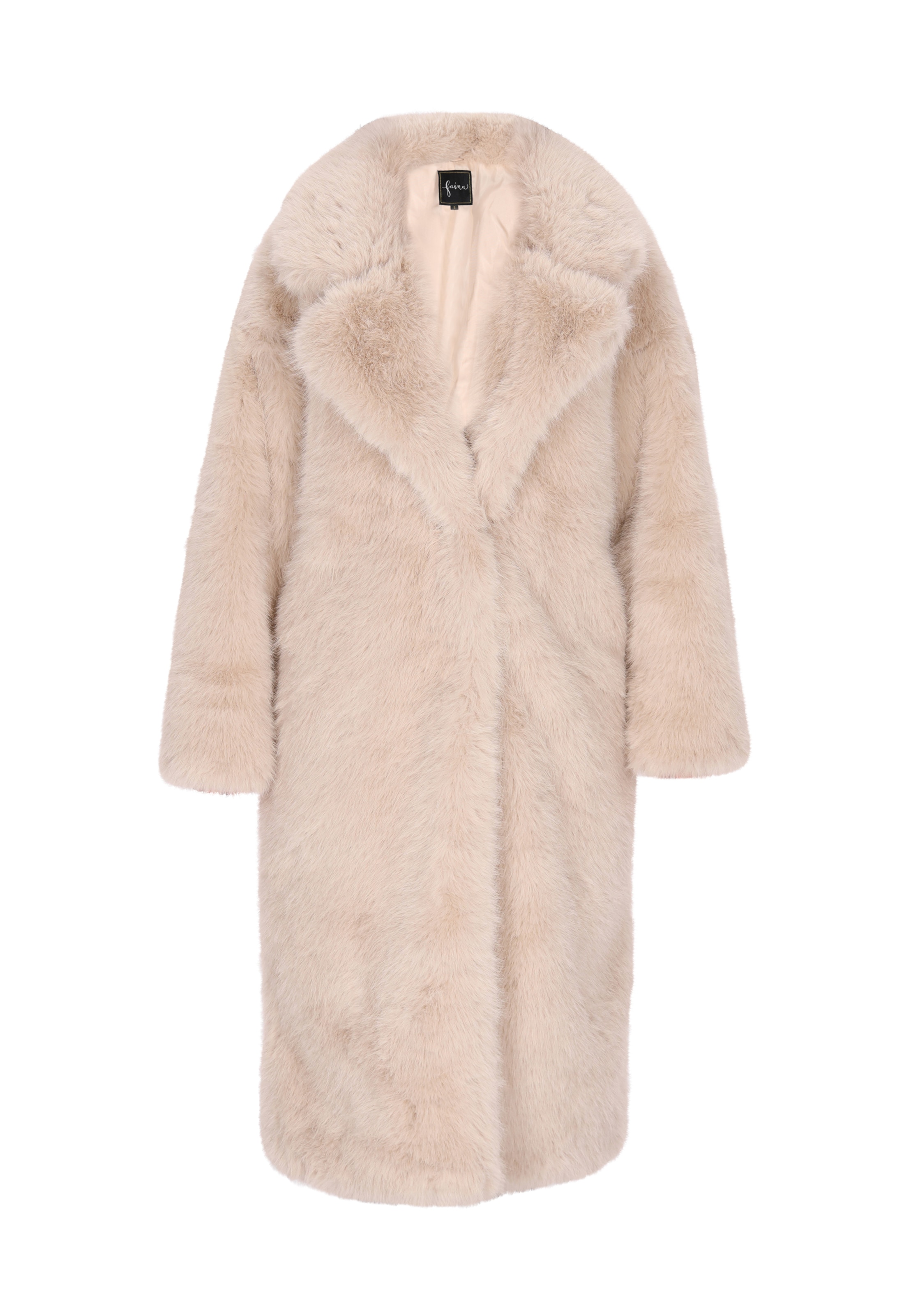 fainaZimski kaput - bež boja: prednji dio