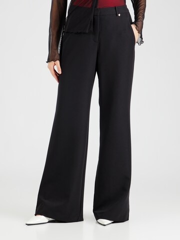 Bootcut Pantalon Fabienne Chapot en noir : devant