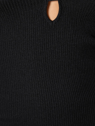 Bershka Strikkekjole i svart