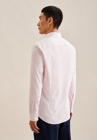 SEIDENSTICKER Slim fit Zakelijk overhemd 'SMART CLASSICS' in Roze