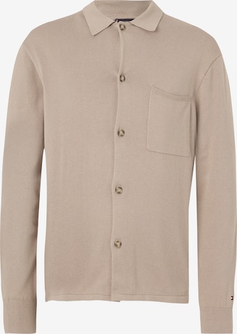 TOMMY HILFIGER Pletena jopa 'ESSENTIAL' | siva barva: sprednja stran