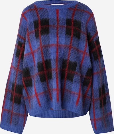EDITED Neulepaita 'Christel Wool' värissä sininen / punainen, Tuotenäkymä