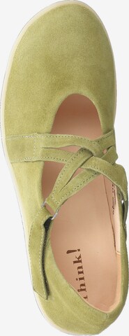 THINK! Ballet Flats with Strap in Green