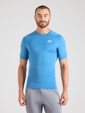 T-Shirt fonctionnel UNDER ARMOUR en bleu : devant