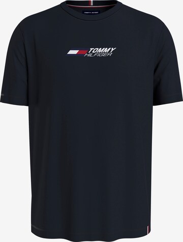 T-Shirt fonctionnel TOMMY HILFIGER en noir : devant