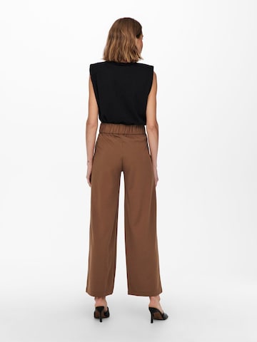 JDY Wide Leg Hose 'Geggo' in Braun