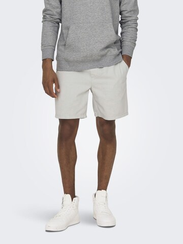 Only & Sons Regular Shorts 'TEL' in Grau: predná strana