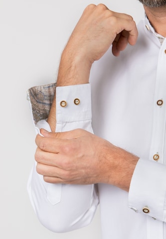 STOCKERPOINT Comfort fit Klederdracht overhemd 'Camillo' in Wit
