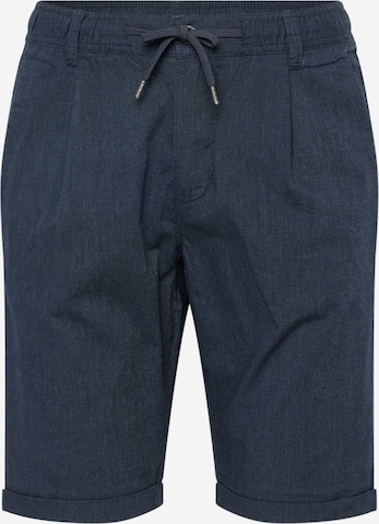 Lindbergh Regular Pleat-front trousers in Blue: front