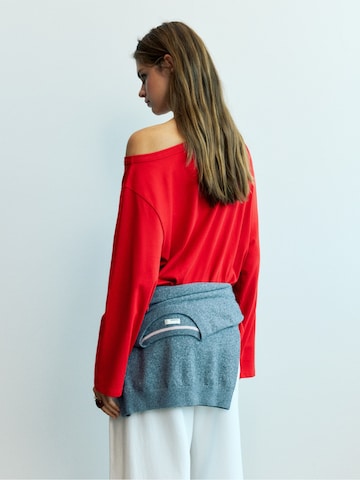Pull&Bear Póló - piros
