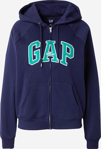 GAP Sweatjacke in Blau: Vorderseite