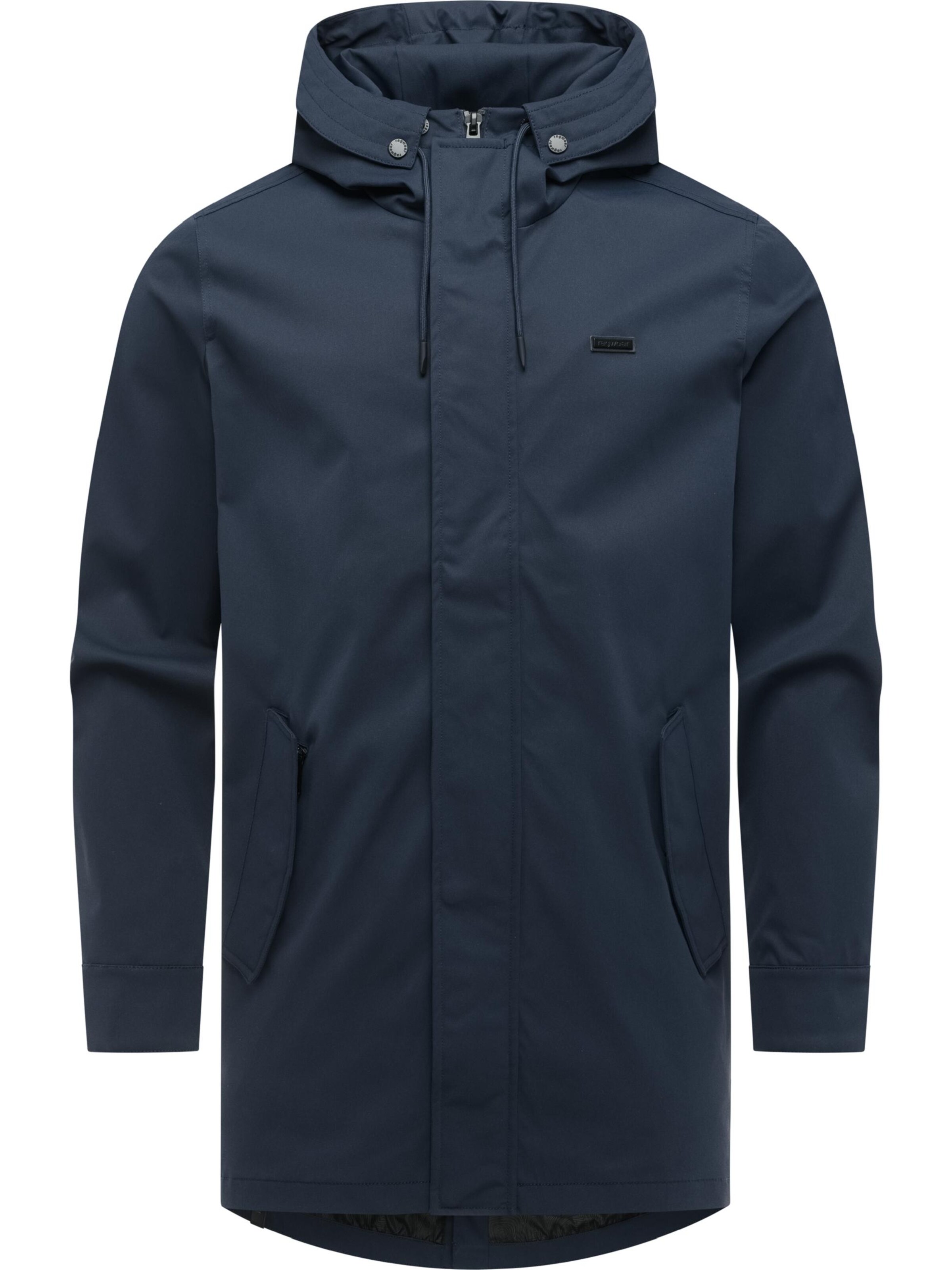 Ragwear Between-seasons coat 'Mr Smithem Twill Youmodo' in Blue: front