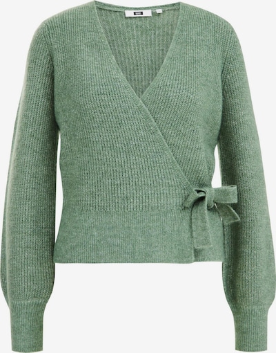 WE Fashion Cardigan en vert chiné, Vue avec produit