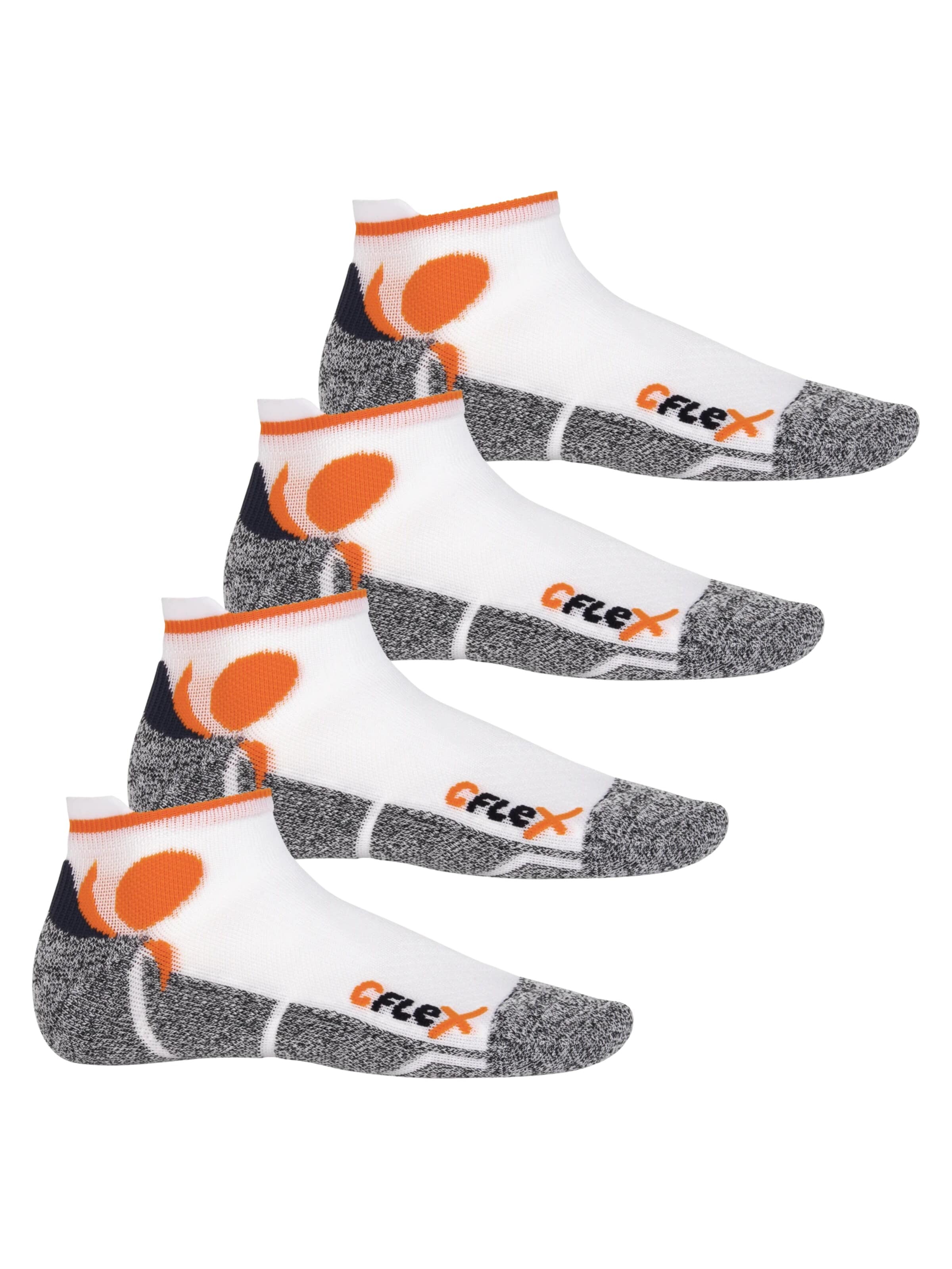 cflex Athletic Socks 'Running' in Orange: front