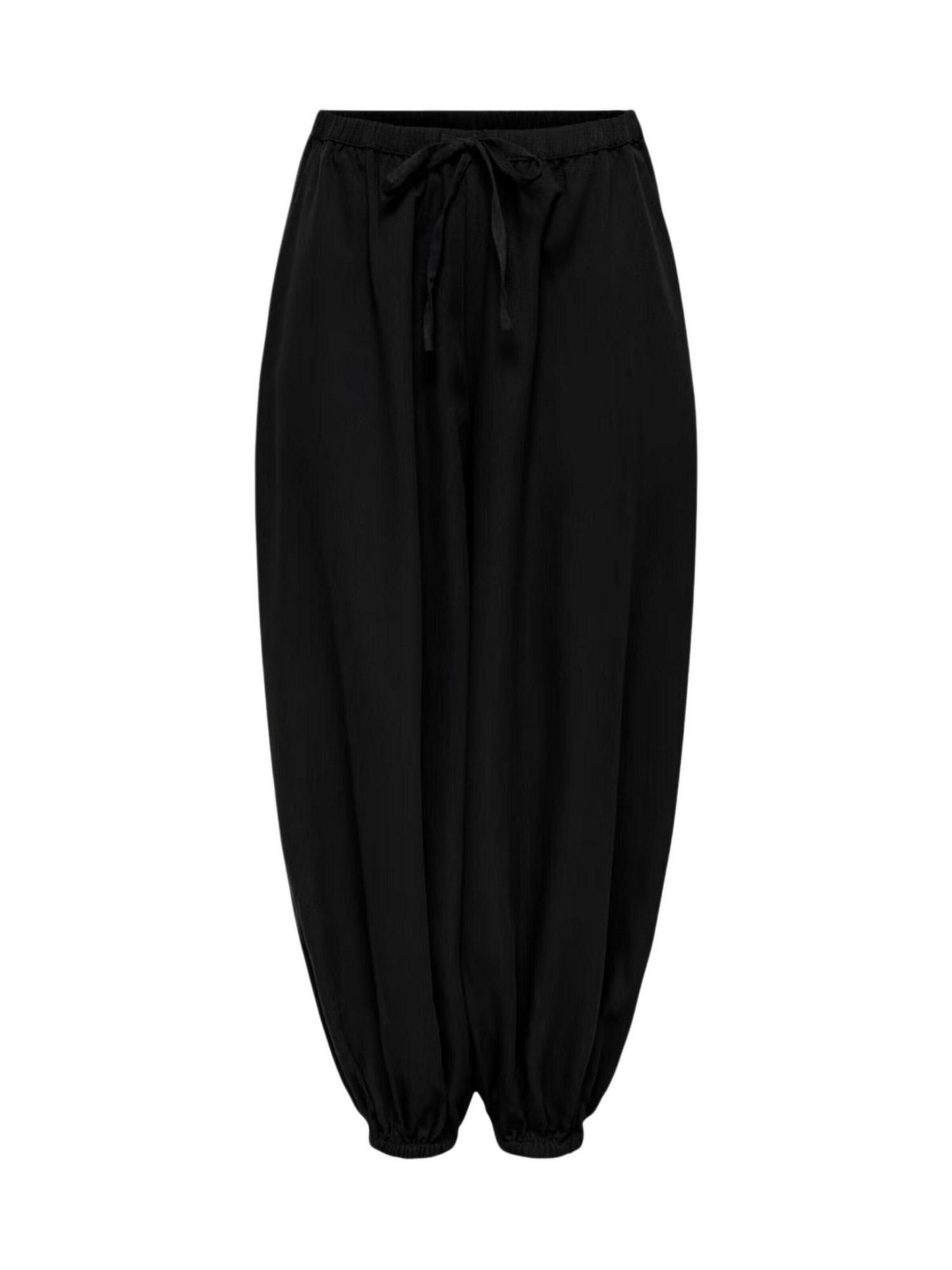 Wide leg Pantaloni 'JDYPALOMA MW LOOSE PANT WVN NOOS 15377891' di JDY in nero