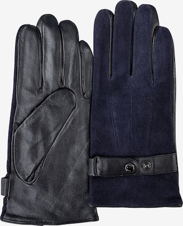 JOOP! Full Finger Gloves in Blue: front