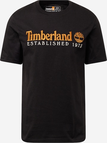 TIMBERLAND Тениска в черно: отпред