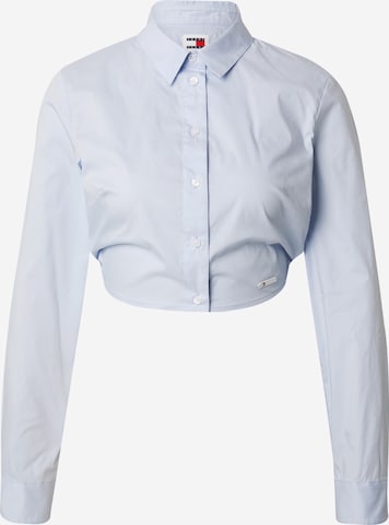 Tommy Jeans Blouse in Blauw: voorkant