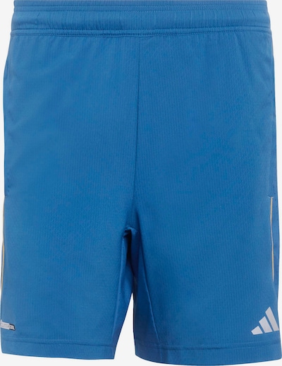 Sportinės kelnės iš ADIDAS PERFORMANCE, spalva – mėlyna / pastelinė geltona / sidabro pilka, Prekių apžvalga