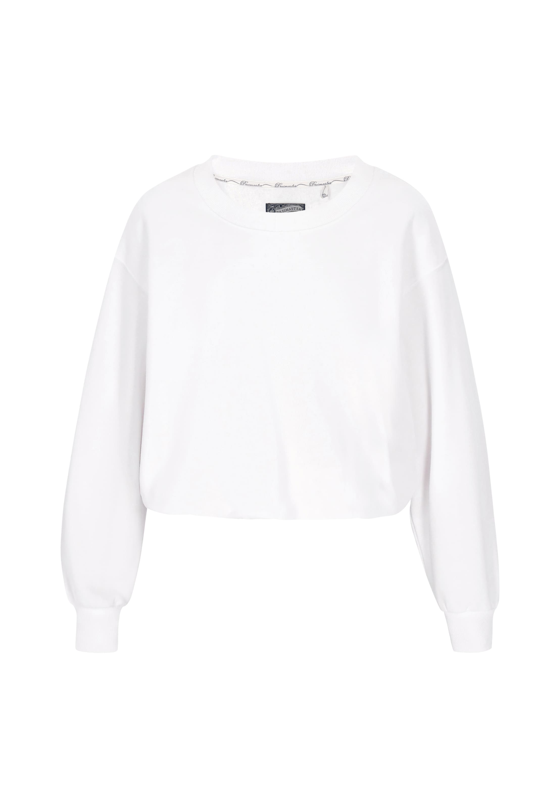 DreiMaster Vintage Sweat-shirt en blanc, Vue avec produit