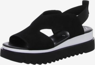 GABOR Sandale in schwarz / weiß, Produktansicht