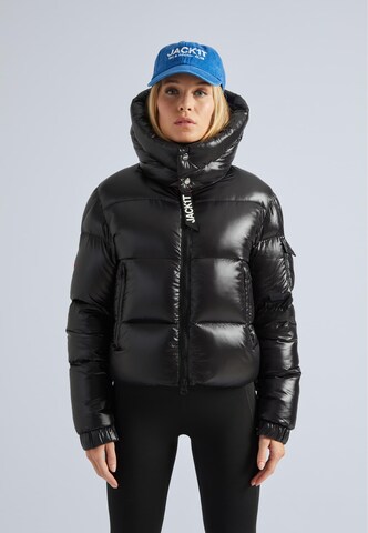 JACK1T Winterjas in Zwart: voorkant