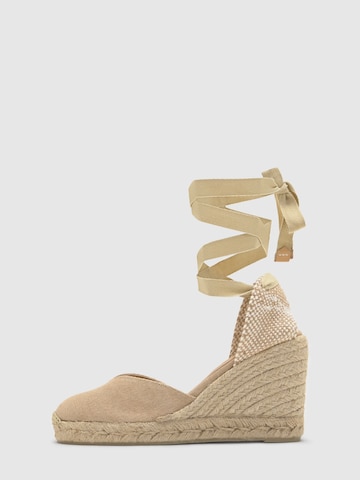 Castañer - Alpargatas 'Chiara' en beige: frente