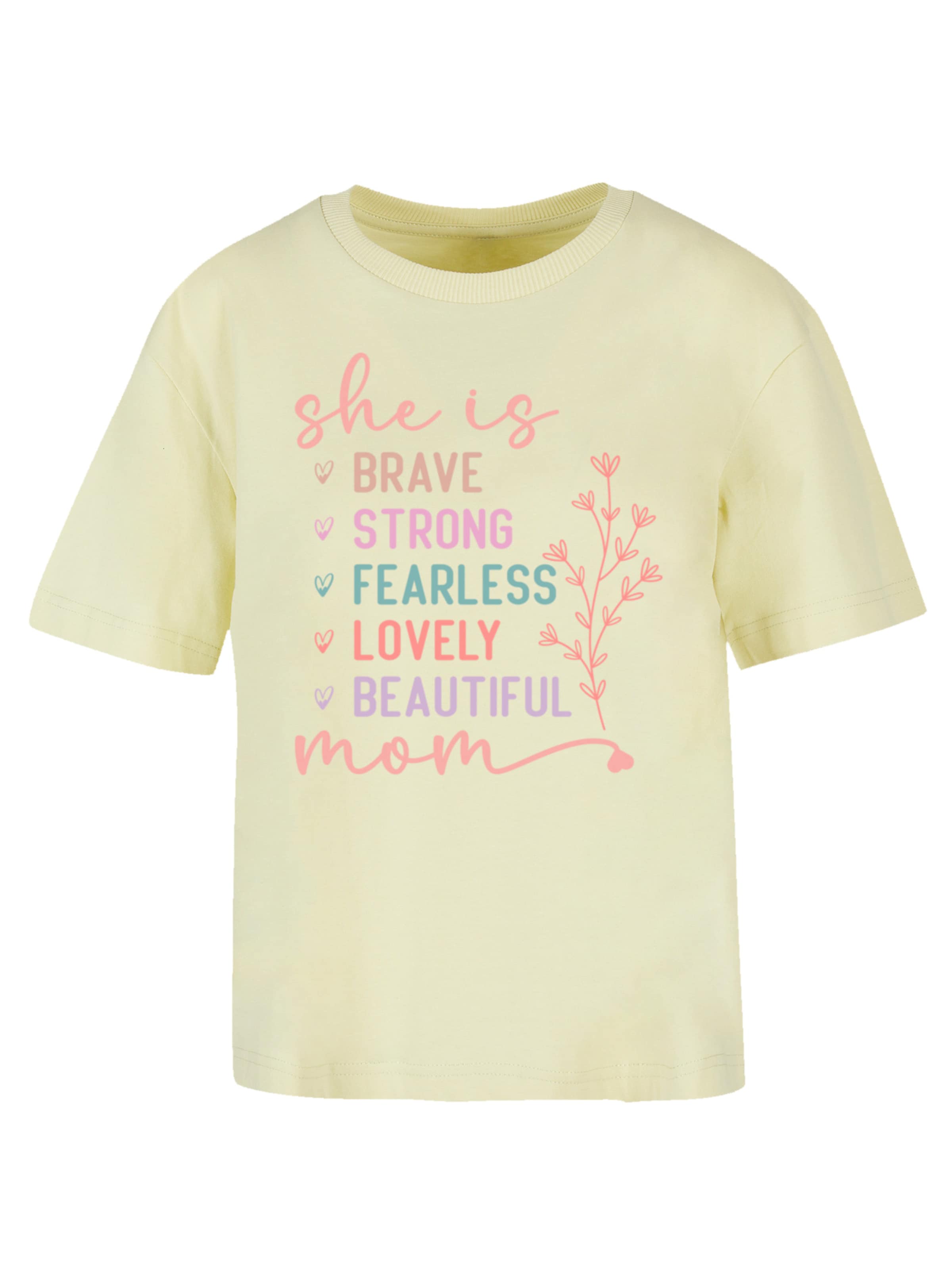 T-shirt F4NT4STIC en jaune : devant