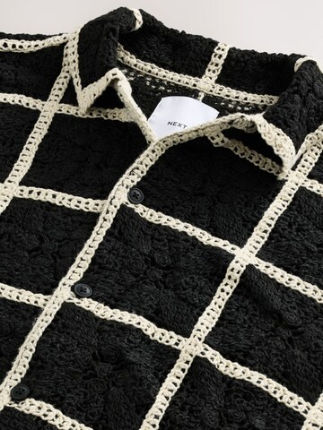 Next Regular fit Button Up Shirt in Black
