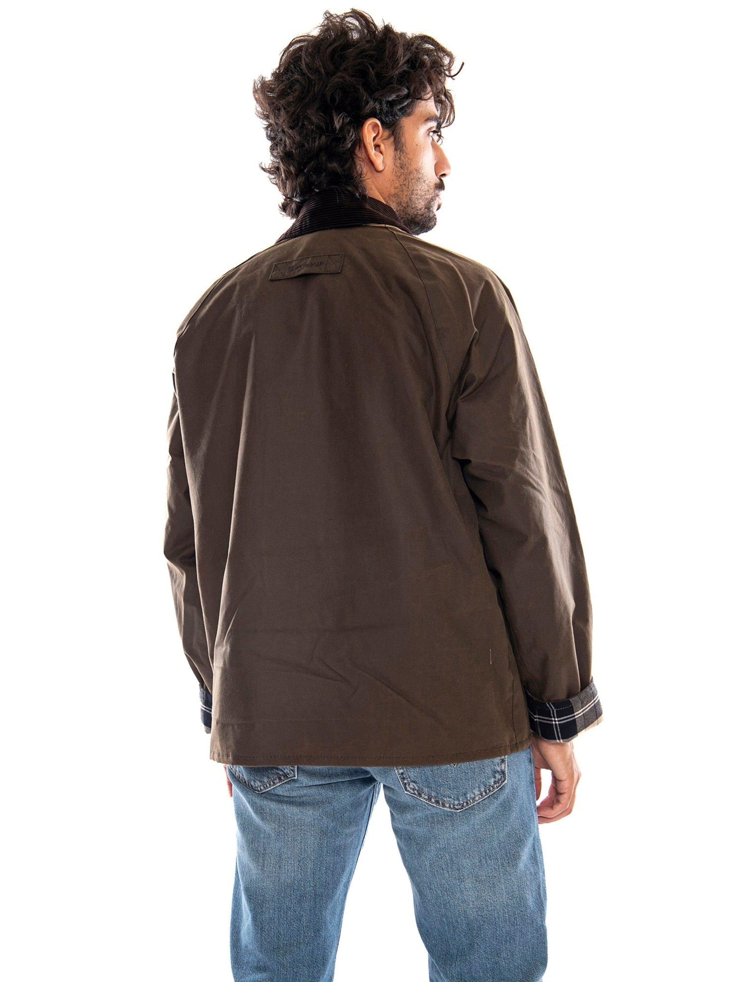 Veste mi-saison Barbour en marron
