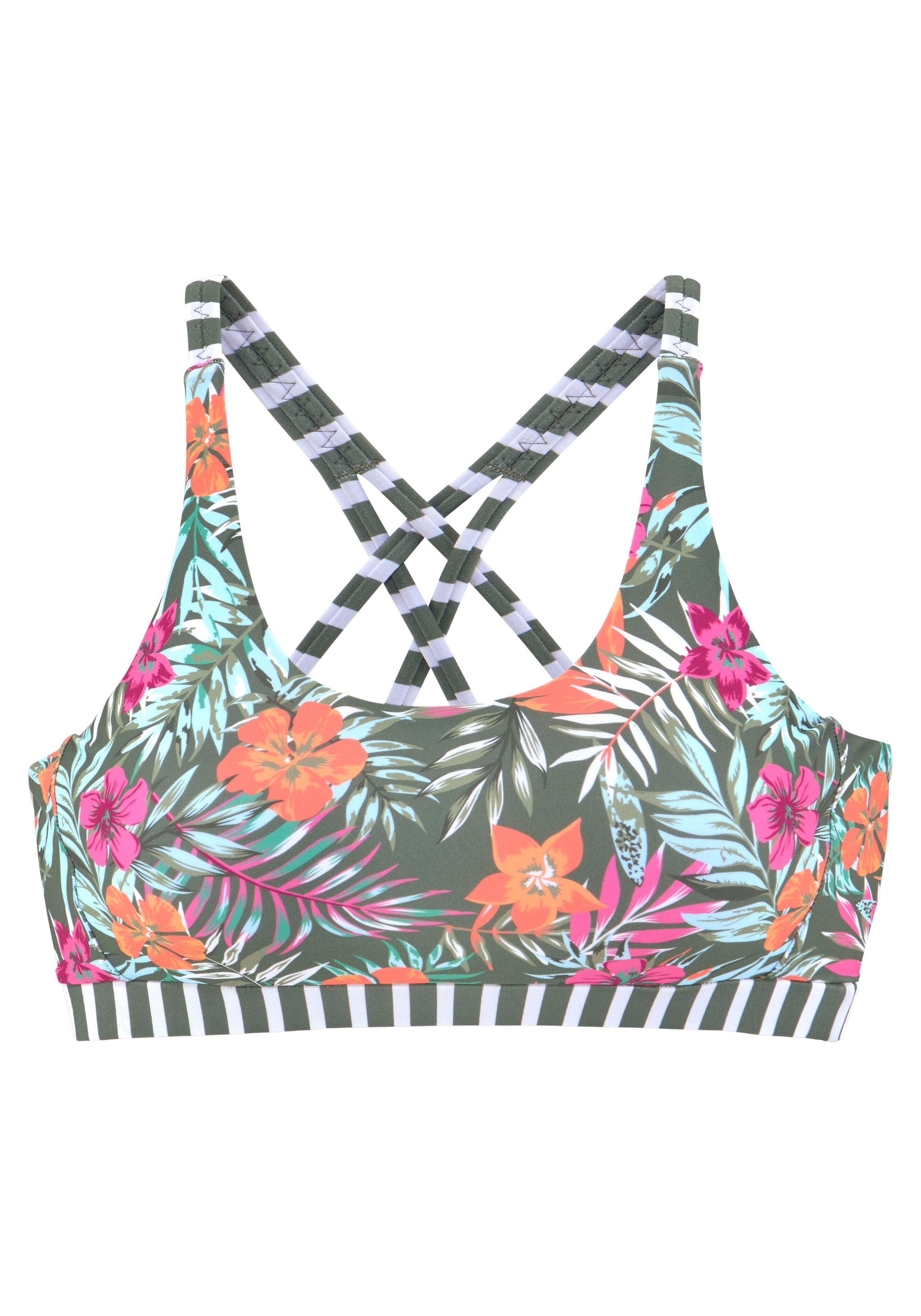 VENICE BEACH Bustier Bikini zgornji del 'Summer' | zelena barva: sprednja stran