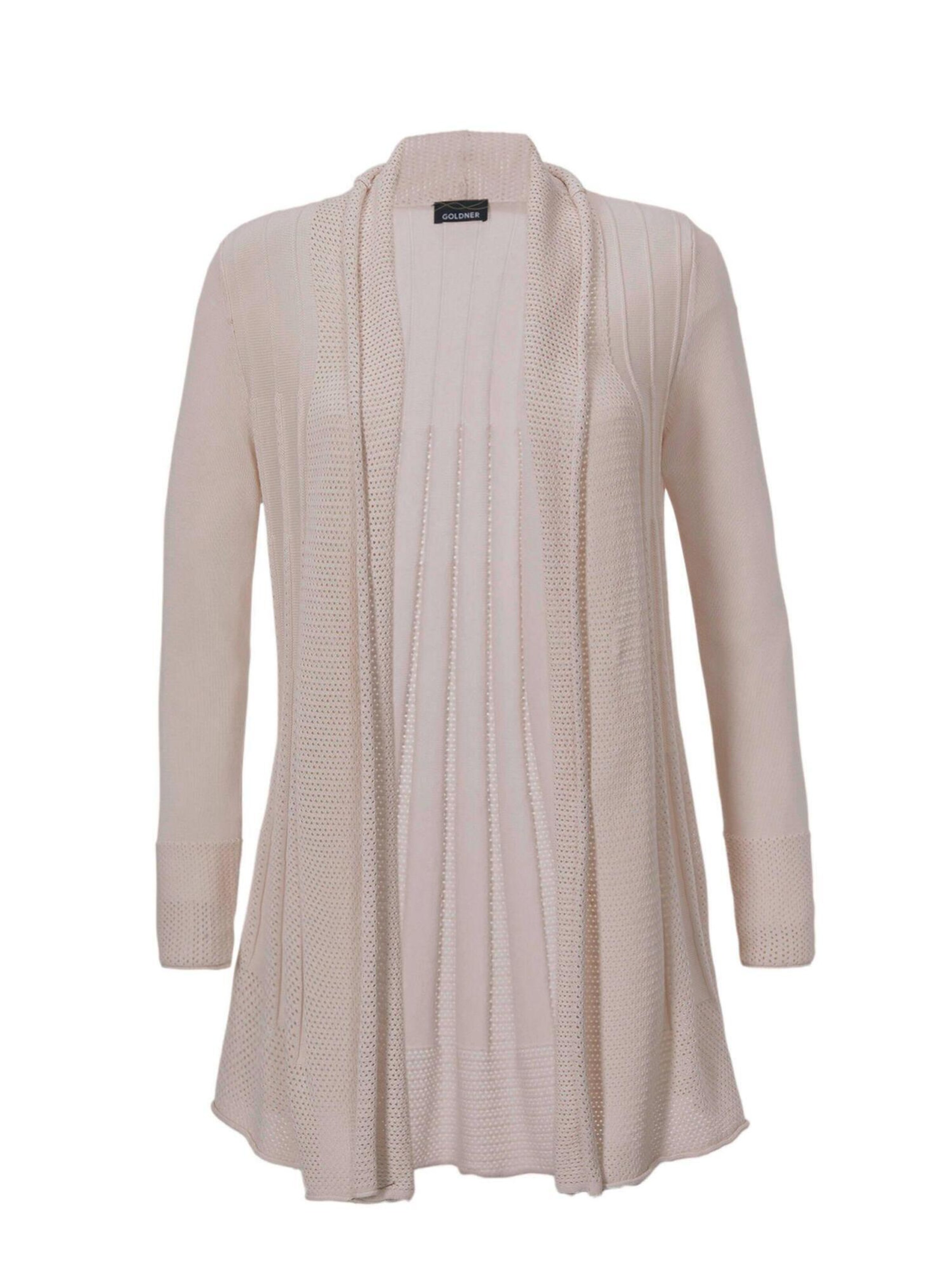 Goldner Gebreid vest in Grijs: voorkant