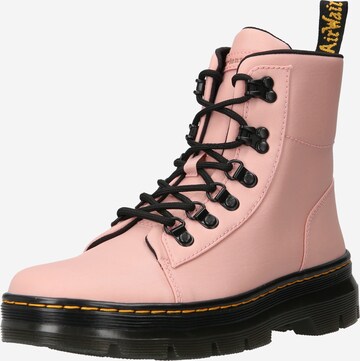 Dr. Martens - Botines con cordones 'Combs' en beige: frente