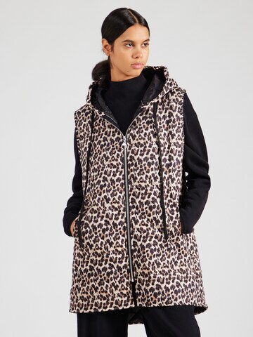 Hailys - Chaleco 'Ro44sita' en beige: frente