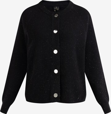 DreiMaster Klassik Knit Cardigan in Black: front