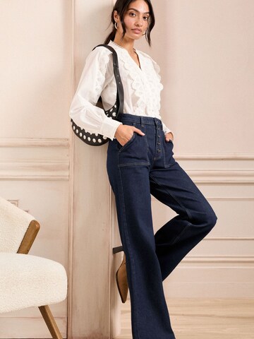 love & roses Wide Leg Jeans in Blau