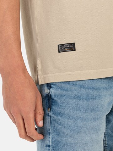 CAMEL ACTIVE Piqué Poloshirt aus biologischer Baumwolle in Beige