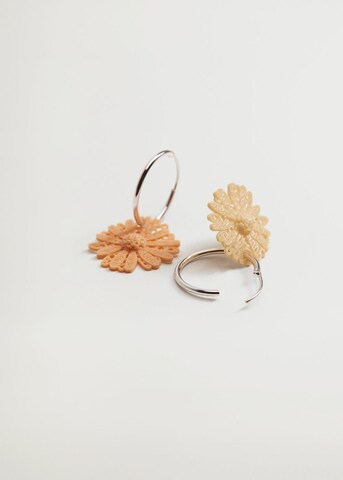 MANGO Earrings 'Salvia' in Beige