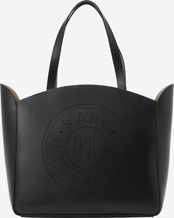 Cabas 'Essentials' Karl Lagerfeld en noir : devant