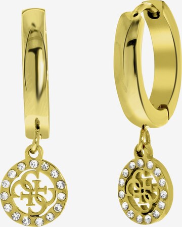 Boucles d'oreilles GUESS en or : devant