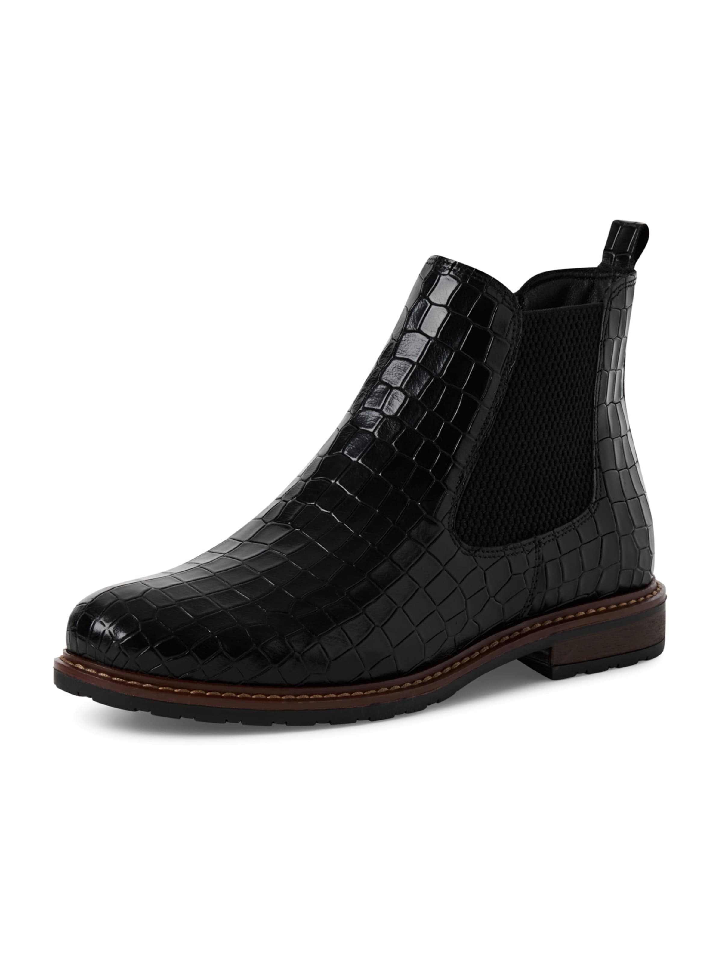 Tamaris Chelsea Boots in Black: front